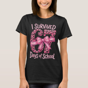 I Survived 67 Days Of School Coquette Girls Women T-Shirt