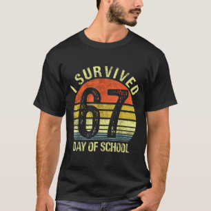 I Survived 67 Days Of School Dabbing Six Seven Mem T-Shirt