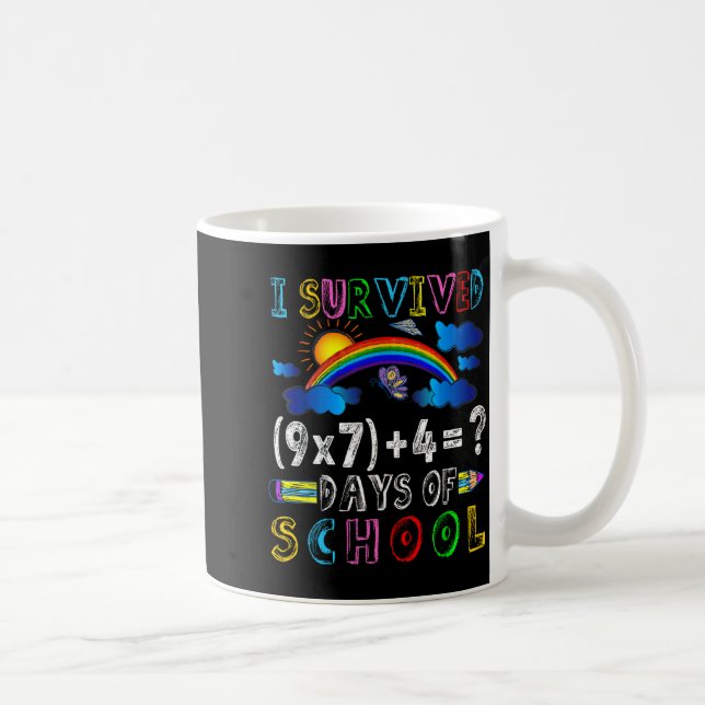 I Survived 67 Days Of School Funny 67 Meme Math Te Coffee Mug (Right)
