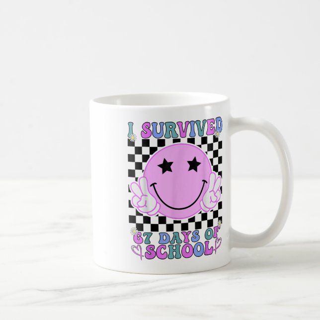 I Survived 67 Days Of School Funny 67 Meme Student Coffee Mug (Right)