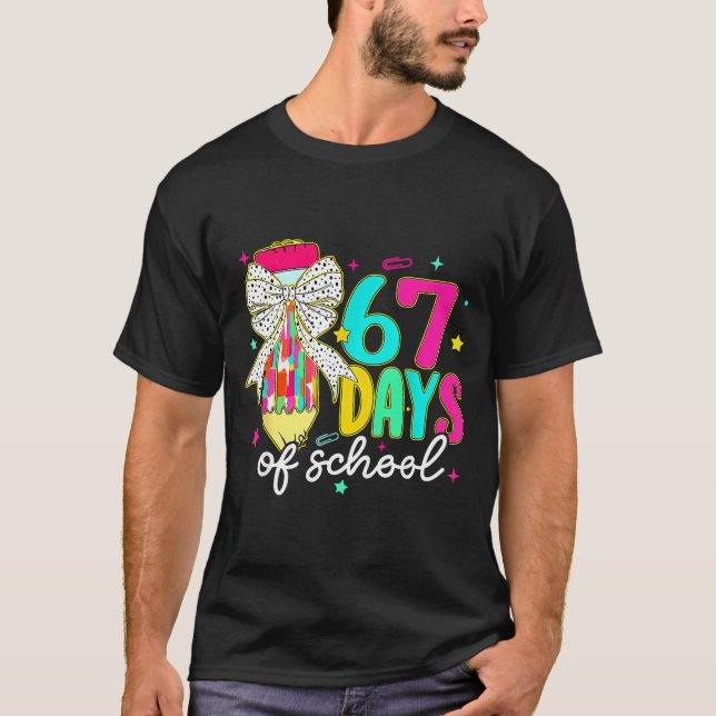 I Survived 67 Days Of School Funny 67 Meme Teacher T-Shirt (Front)