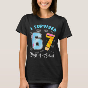 I Survived 67 Days Of School Funny 67 Meme Teacher T-Shirt