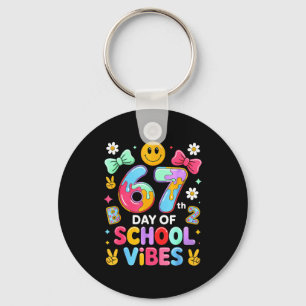 I Survived 67 Days Of School Funny 67 Teachers Stu Keychain