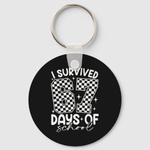 I Survived 67 Days Of School Funny 67 Teachers Stu Keychain