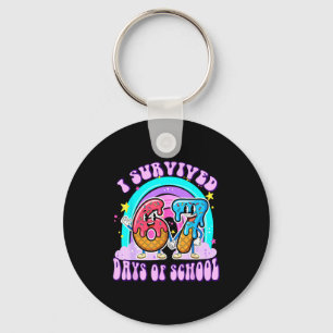 I Survived 67 Days Of School Funny 67 Teachers Stu Keychain