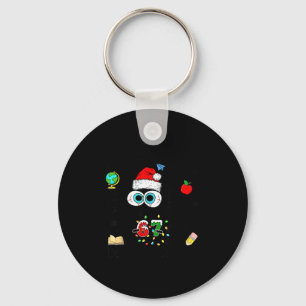 I Survived 67 Days Of School Funny Christmas Black Keychain