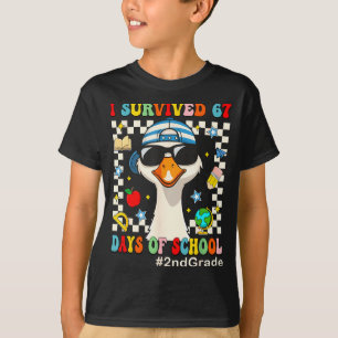 I Survived 67 Days Of School Funny Goose Boys 2nd  T-Shirt