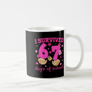 I Survived 67 Days Of School Funny Meme Boy Girl T Coffee Mug