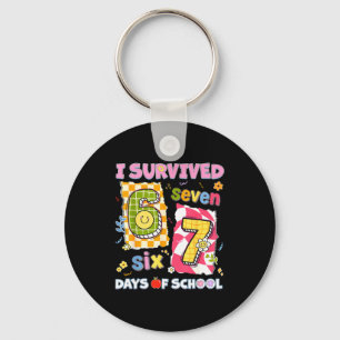 I Survived 67 Days Of School Funny Meme Boy Girl T Keychain