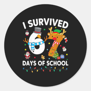 I Survived 67 Days Of School Funny Meme Six Seven Classic Round Sticker