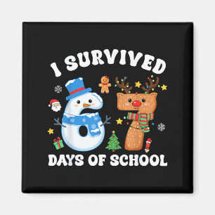 I Survived 67 Days Of School Funny Meme Six Seven Magnet