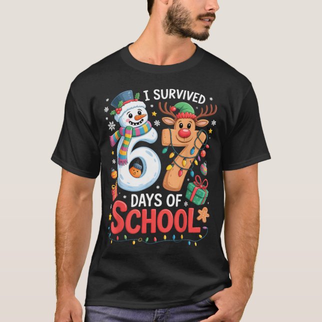 I Survived 67 Days Of School Funny Meme Six Seven  T-Shirt (Front)