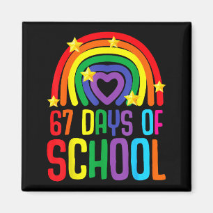 I Survived 67 Days Of School Funny Meme Student Te Magnet