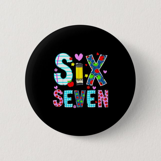 I Survived 67 Days Of School Funny Meme Teacher St 2 Inch Round Button (Front)