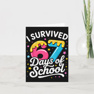 I Survived 67 Days Of School Funny Meme Teacher St Card