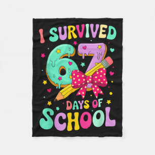 I Survived 67 Days Of School Funny Meme Teacher St Fleece Blanket