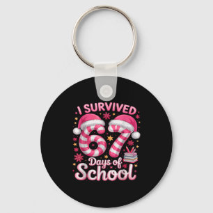 I Survived 67 Days Of School Funny Meme Teacher St Keychain