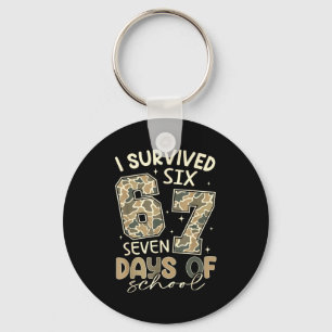 I Survived 67 Days Of School Funny Meme Teacher St Keychain