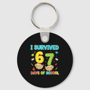 I Survived 67 Days Of School Funny Meme Teacher St Keychain
