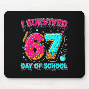 I Survived 67 Days Of School Funny Meme Teacher St Mouse Pad
