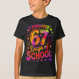 I Survived 67 Days Of School Funny Meme Teacher St T-Shirt