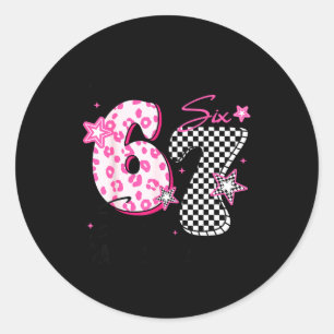 I Survived 67 Days Of School Funny Six Seven 67 Me Classic Round Sticker