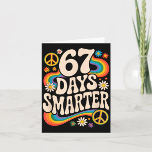 I Survived 67 Days Of School Funny Six Seven 6 7 M Card