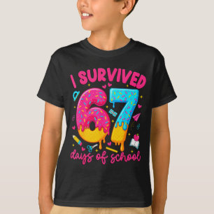 I Survived 67 Days Of School Funny Six Seven Teach T-Shirt