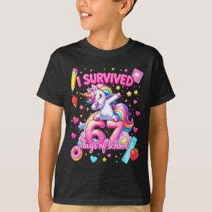 I Survived 67 Days Of School Funny Six Seven Teach T-Shirt