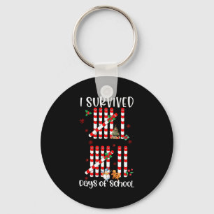I Survived 67 Days Of School Funny Six Seven Xmas Keychain