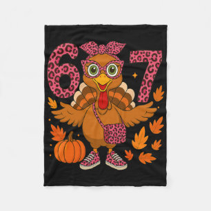 I Survived 67 Days Of School - Funny Teachers Stud Fleece Blanket