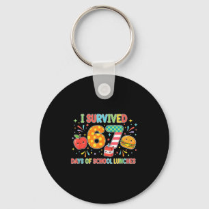 I Survived 67 Days Of School Lunches 6 7 Meme Lunc Keychain