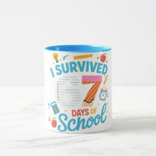 I Survived 67 Days of School Meme Teacher Student  Mug