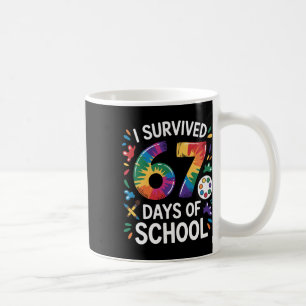 I Survived 67 Days Of School Meme Women Teacher St Coffee Mug