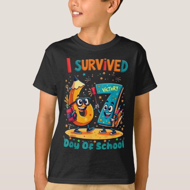 I Survived 67 Days Of School New Year Celebration  T-Shirt (Front)