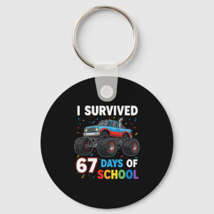 I Survived 67 Days Of School Six Seven Meme For Me Keychain