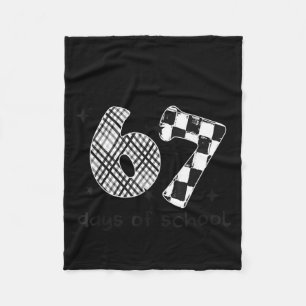 I Survived 67 Days Of School Six Seven Meme Teache Fleece Blanket