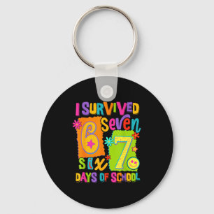 I Survived 67 Days Of School Six Seven Teachers St Keychain