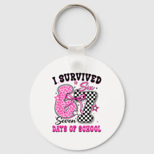I Survived 67 Days Of School Six Seven Teachers St Keychain