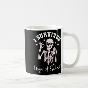 I Survived 67 Days Of School Skeleton Student Teac Coffee Mug