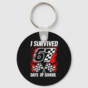 I Survived 67 Days Of School Students Teachers 100 Keychain