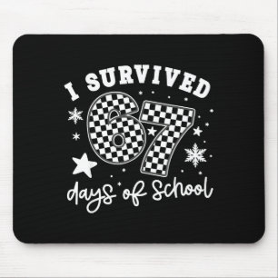 I Survived 67 Days Of School Students Teachers 100 Mouse Pad