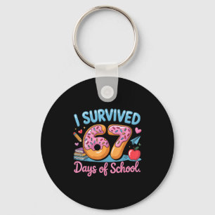 I Survived 67 Days Of School - Teachers Students D Keychain