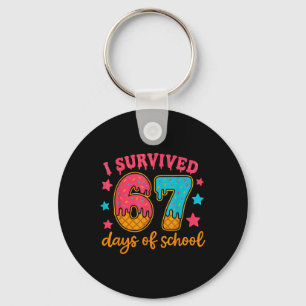 I Survived 67 Days Of School Teachers Students Gen Keychain