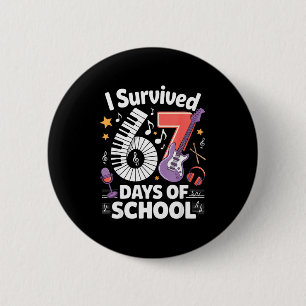 I Survived 67 Days Of School - Teachers Students M 2 Inch Round Button