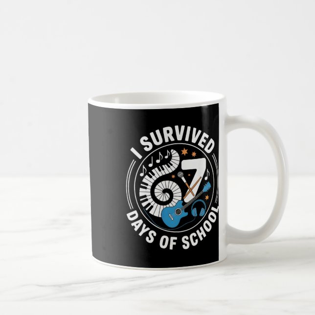 I Survived 67 Days Of School - Teachers Students M Coffee Mug (Right)