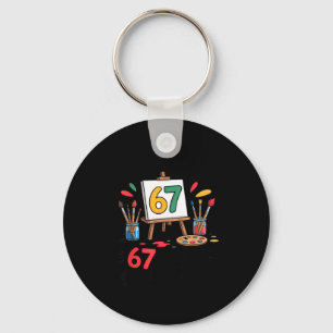 I Survived 67 Days Of School - Teachers Students M Keychain