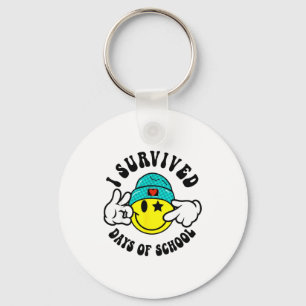 I Survived 67 Days Of School Teachers Students Six Keychain