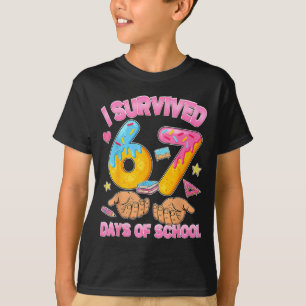 I Survived 67 Days Of School Teachers Students T-Shirt