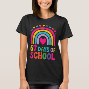 I Survived 67 Days Of School Tie Die Rainbow Lover T-Shirt